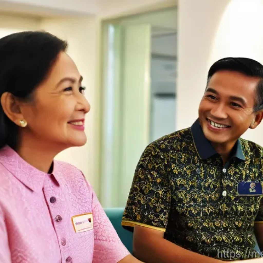 소아 ADHD 치료 비용 - **Prompt:** A warm, brightly lit clinic reception area in Malaysia. A Malay family, consisting of a ...