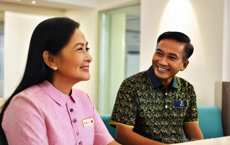 소아 ADHD 치료 비용 - **Prompt:** A warm, brightly lit clinic reception area in Malaysia. A Malay family, consisting of a ...